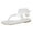 White, variant on Xfvqtps Strappy Sandals for Women Flat T-Strap Clip Toe Lace up Long Strap Dressy Casual Non Slip Summer Flip Flops Thong Sandals Black