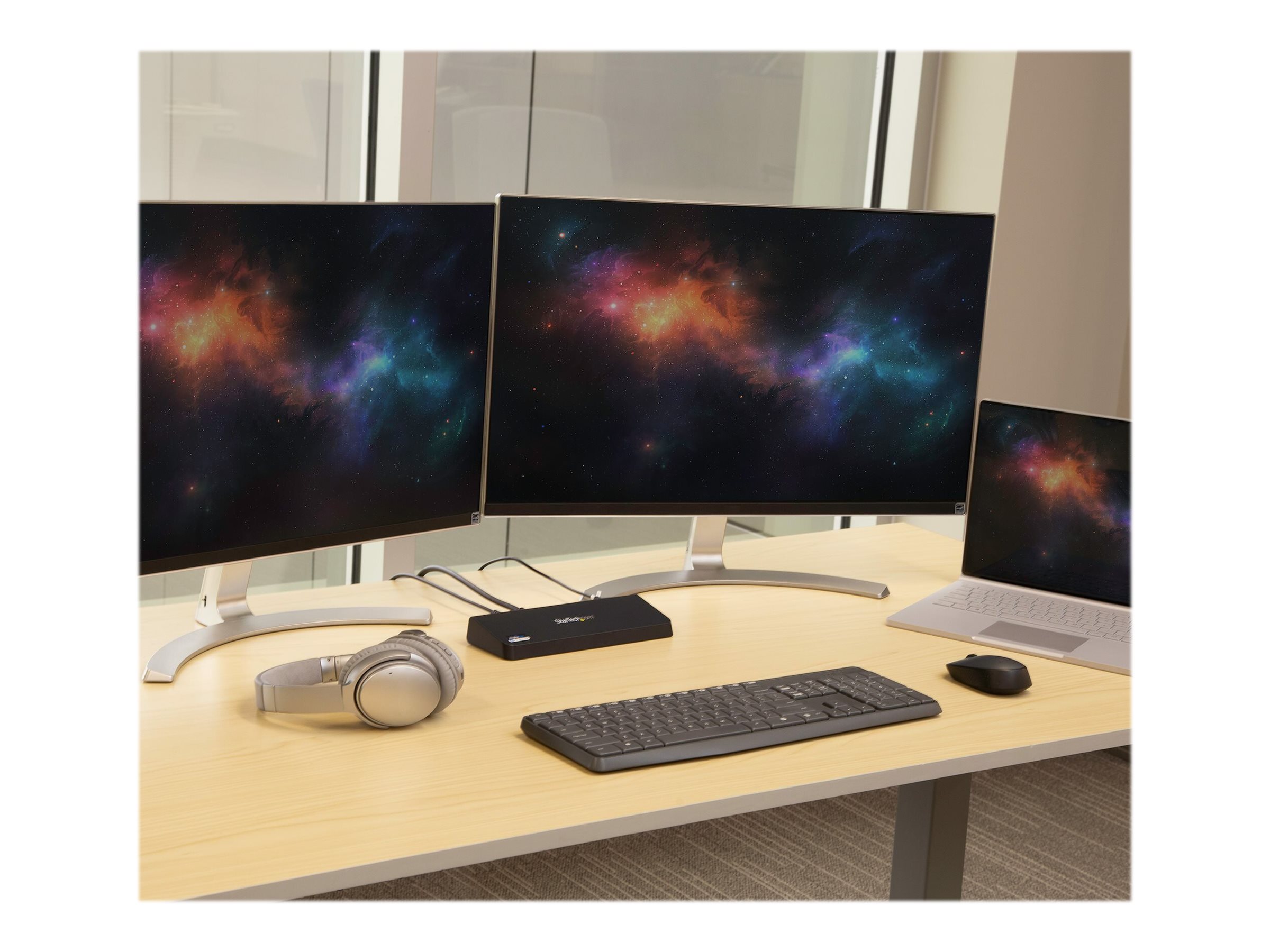 StarTech.com USB 3.0 Docking Station Dual Monitor with HDMI & 4K DisplayPort - USB 3.0 to 4x USB-A, Ethernet, HDMI and DP - USB Type A Universal Laptop Docking Station for Mac & Windows (USB3DOCKHDPC)
