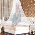 thumbnail image 1 of Lit Princesse pour Lit Fille Rideau- Double Couche de Maille Transparente Dôme Lit Rideau- Moustiquaire Princesse pour Lit Double Grand Très Grand Très Grand, 1 of 6