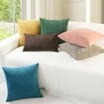 thumbnail image 4 of Throw Pillow Covers Decorative 22 X 22 Inches Pack of 2 Cozy Chenille Cushion Cases for Couch Sofa Bed Living Room Home Light Taupe, 4 of 5