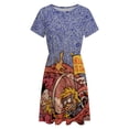 thumbnail image 4 of Phish Your Trip Is Short Sundress Short Sleeve Dress Summer Women Clothes Dress for Women Dresses, 4 of 7