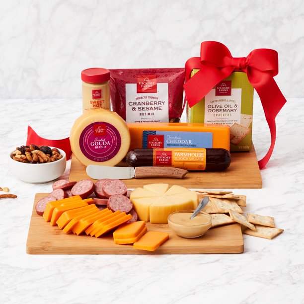 Meat, Cheese, Crackers and Snacks Premium Gift Set