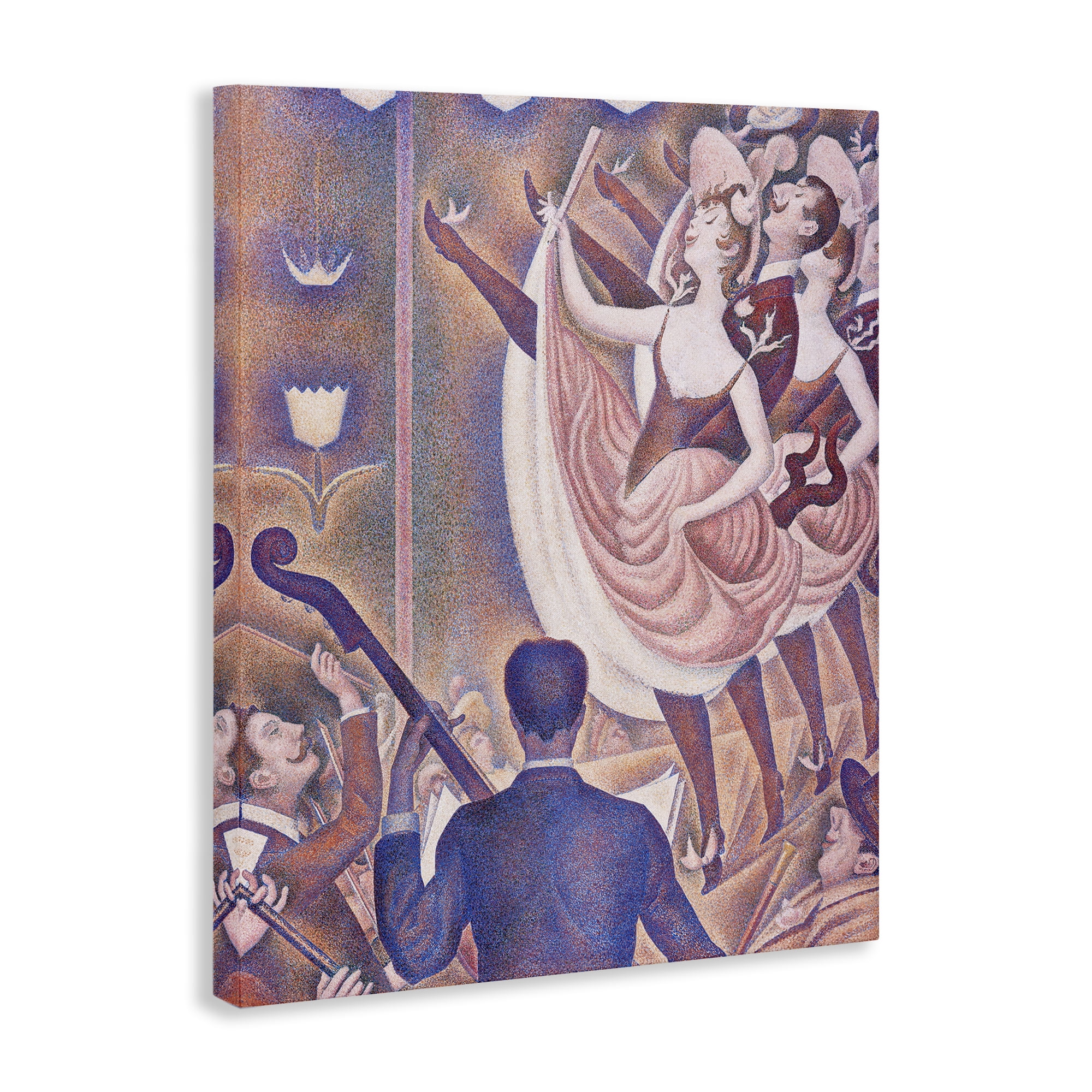 Stupell Industries Classic Seurat Dancers People Painting Wrapped Canvas Art Print Wall Art, 36 x 48