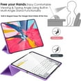 thumbnail image 4 of DuraSafe Cases iPad PRO 11 Inch 2 3 4 Generation [ PRO 11 2nd 2020 3rd 2021 4th 2022 ] A2759 A2435 A2761 A2762 A2377 A2459 A2228 A2068 A2230 A1980 A2013 Slim Hard Shell Protective Stand Cover - Purple, 4 of 7