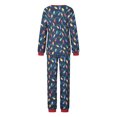 thumbnail image 5 of Elippeo Family Matching Christmas Pajamas, Baby Romper/Colorful String Lights Pattern Long Sleeve Tops and Pants Sleepwear Set, 5 of 10