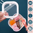 thumbnail image 4 of KEINXS 4Pcs Hair Tie Organizer Portable Travel Qtip Holder Small Hair Accessory Storage Containers Hanging Hair Clip Organizer Box for Rings Earrings Hair Ropes Cotton Swab Hair Pin, 4 of 11
