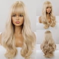 thumbnail image 2 of White blonde long curly wig blonde, 2 of 5