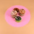 thumbnail image 2 of 1 Pce Sets de Table Ronds en Silicone de 12 Pouces Accessoires de Cuisson (Rose), 2 of 8
