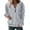 Grey, variant on Women Sweatshirt Autumn Long Sleeve Side Opening Solid Color Extended Pocket Hooded Drawstring Casual Skirt Hoodie Pink S