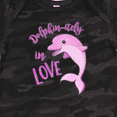 thumbnail image 4 of Inktastic Dolphin-itely in Love Cute Pink Dolphin Boys or Girls Baby Bodysuit, 4 of 5