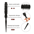 thumbnail image 1 of Herramientas de peluquería, peine de tubo de aluminio para cabello rizado, peine para peinar permanente, peine para peluquería, peine de tubo de aluminio para peinar, 1 of 4