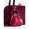 thumbnail image 4 of Free Assembly Women's Faux Suede Shoulder Bag with Mini Bag Charm, Deep Chianti, 4 of 6