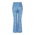 thumbnail image 4 of Jeans For Women Bootcut Distressed Flag Pattern Flared Print Casual Flower Print Denim Pants, 4 of 4