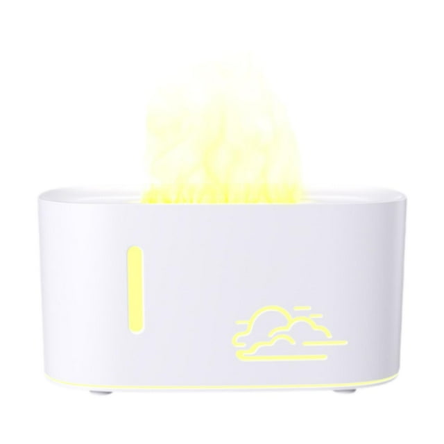 Flame Air Humidificador Difusor Humidificador 2 Modo Configuración de luz ambiental silenciosa Humidificador de aire Difusor para autos de chimenea