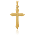 thumbnail image 5 of 14K Solid Yellow Gold Passion Holy Cross Necklace Religious Chain Pendant Jesus Christ Charm, 5 of 13