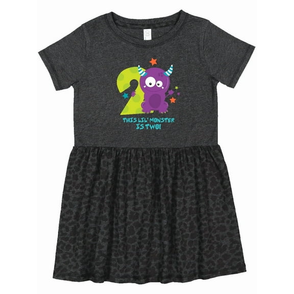 Inktastic Monster 2nd Birthday Girls Toddler Dress