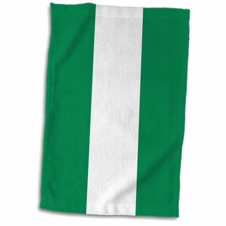 3dRose Flag of Nigeria - Nigerian green white stripes - Africa African country world patriotic souvenir - Towel  15 by 22-inch