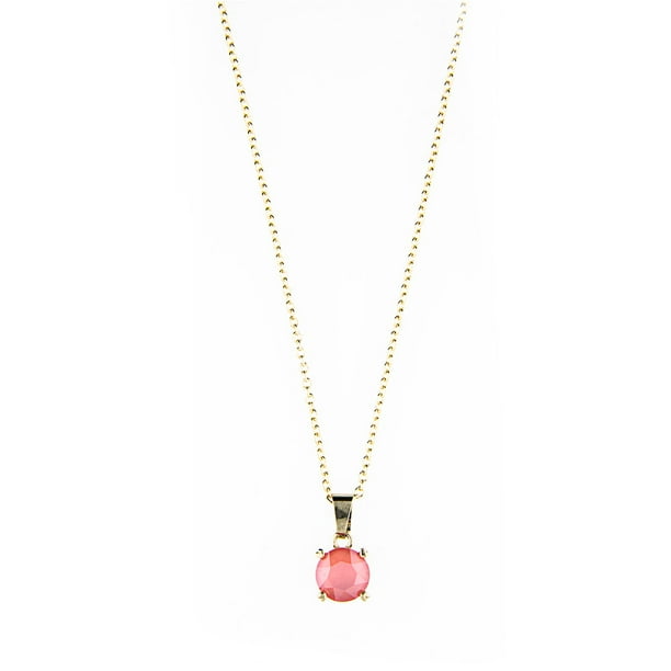 Collar para Mujer con Cristal Swarovski Solitario– Bañado en Oro 14k- Collar Elegante y Brillante-Collares de Mujer de Moda- Joyería para Mujer de Moda- Regalo especial Ortiz Espinosa Temporada