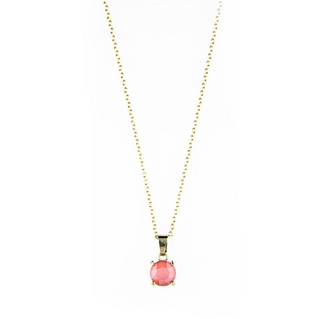 Collar para Mujer con Cristal Swarovski Solitario– Bañado en Oro 14k- Collar Elegante y Brillante-Collares de Mujer de Moda- Joyería para Mujer de Moda- Regalo especial Ortiz Espinosa Temporada