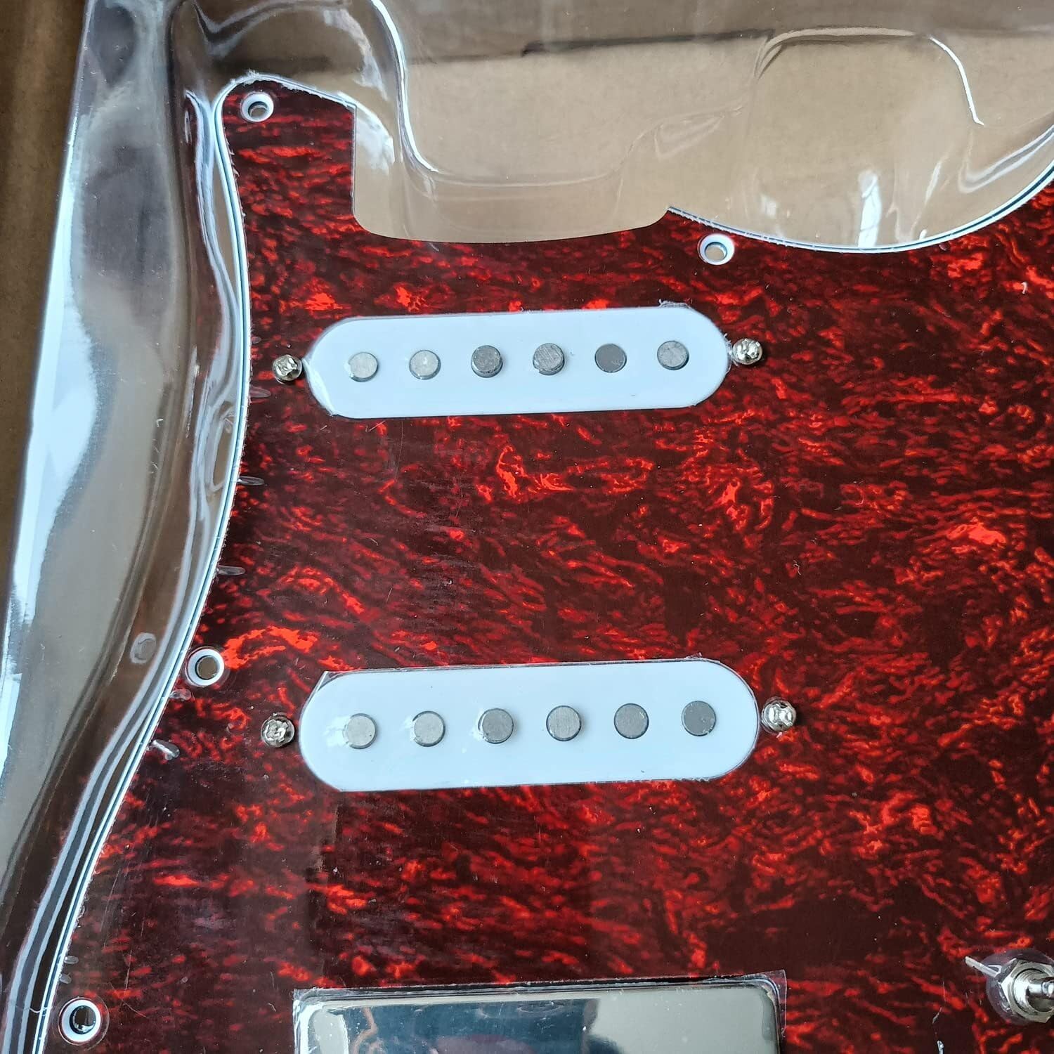 SSH Prewired Guitar Strat Pickguard Set  Ainico 5 Humbucker Pickups Coil Splitting Switch Multi Switch Harnesses ,For Fender ST Electric Guitar Part Replacement