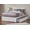 White, variant on Madison Platform Bed with Flat Panel Foot Board and Twin Size Urban Trundle Bed in Multiple Colors and Sizes