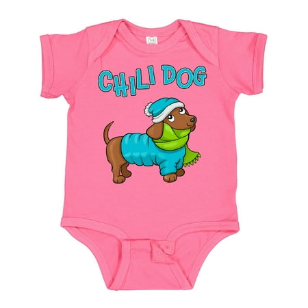 

Inktastic Chili Dog- Cute Dachshund Gift Baby Boy or Baby Girl Bodysuit