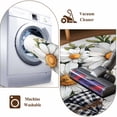 thumbnail image 6 of Spring Daisy Wreath Area Rugs 5x7 ft Retro Circle Flowers Bow Washable Rug Non Slip Indoor Carpet Absorbent Floor Mat for Living Room Bedroom Dining Room, 6 of 9