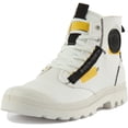 thumbnail image 6 of Palladium Pampa Hi Re-Craft Unisex Lace Up Vegan Canvas Ankle Boot In White Size 7, 6 of 6