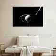 thumbnail image 2 of Elephant Stock Golf Hit Position Wall Art - Horizontal Canvas Wall Art - Living Room Wall Decor - Sports Canvas - Black And White Decor - 39" x 26", 2 of 8