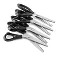 thumbnail image 1 of WALFRONT Fabric Decorative Round/Triangle Edge Pinking Shears Scissors Stainless Steel Clipper Large Scallop Cut 3 5 7mm For Professional And Domestic Use, 1 of 6