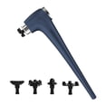 thumbnail image 1 of Máquina de masaje portátil, masajeador eléctrico para cuello, hombros y piernas. Azul oscuro y plata, 1 of 9