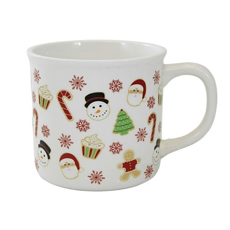 

Tabletop Merry Everything Mug Stoneware Beverage Santa Snowman Xmug77042