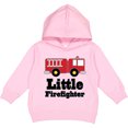 thumbnail image 2 of Inktastic Little Firefighter Fire Engine Toddler Hoodie, 2 of 4