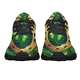 thumbnail image 5 of StPatrick's Day Horseshoe Shamrock Shoes Sneakers for Women Men Black Size 7.5, 5 of 7