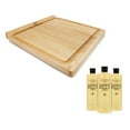 thumbnail image 1 of John Boos Block 23.75" Square Cutting Block with 3 Piece Maintenance Oil Set, 1 of 12