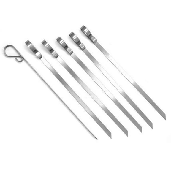 Norpro 8775 Stainless Steel Flat Skewers, Set of 6