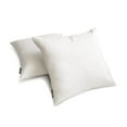 thumbnail image 2 of The HomeCentric Plain Pillow Covers White Pack of 2, 20"x20" (50x50 cm) Pillow Covers, Art Silk Plain, Solid Throw Pillowcase For Sofa, Solid Pattern Modern Style - White Luxury, 2 of 5
