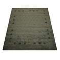 thumbnail image 4 of Rugsotic Carpets Handmade Rugs Hand Knotted Loom Rectangle 9'x12' Green Wool for Indoor Use, 4 of 5