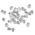 thumbnail image 1 of 200pcs Clear Plastic Earring Backs White, 1 of 6