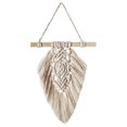 thumbnail image 2 of Macramé Colgante De Pared Decoración Pluma Algodón Tejido Hoja Sala De Estar Cabecero Puerta Porche Colgantes Boho Decoración Pared Tapiz Yuarrent HA023561-00, 2 of 7