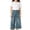 Blue, variant on Kids Girls Jeans Denim Elastic Wasit Wide Leg Casual Kids Pants 3-4 Years