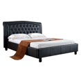 thumbnail image 2 of Benzara BM170253 48 x 73 x 84.5 in. California King Size Padded Upholstered Platform Bed - Black, 2 of 3