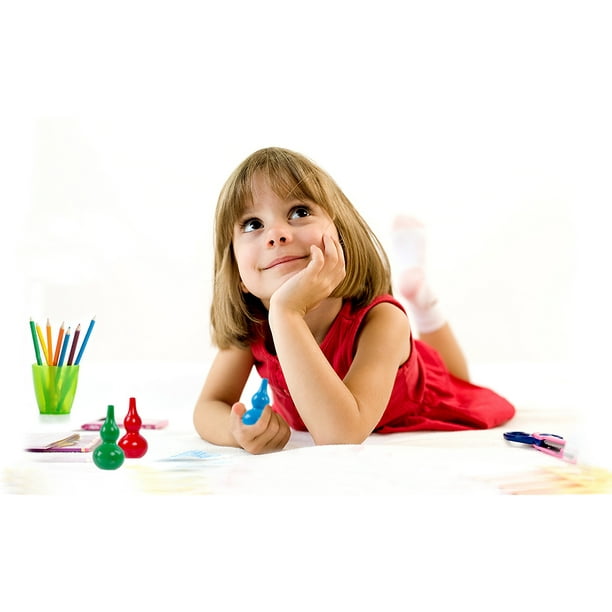 4€09 sur Crayons de Bébé ALlBiz 9 Couleurs Crayola Peinture Cire en Forme  D'oeuf, Sûreté de Lavage et Non Toxiques pour Tout-Petits de Crayons Cadeau  de Pâques pour Tout-Petits, Bébés, Enfants 