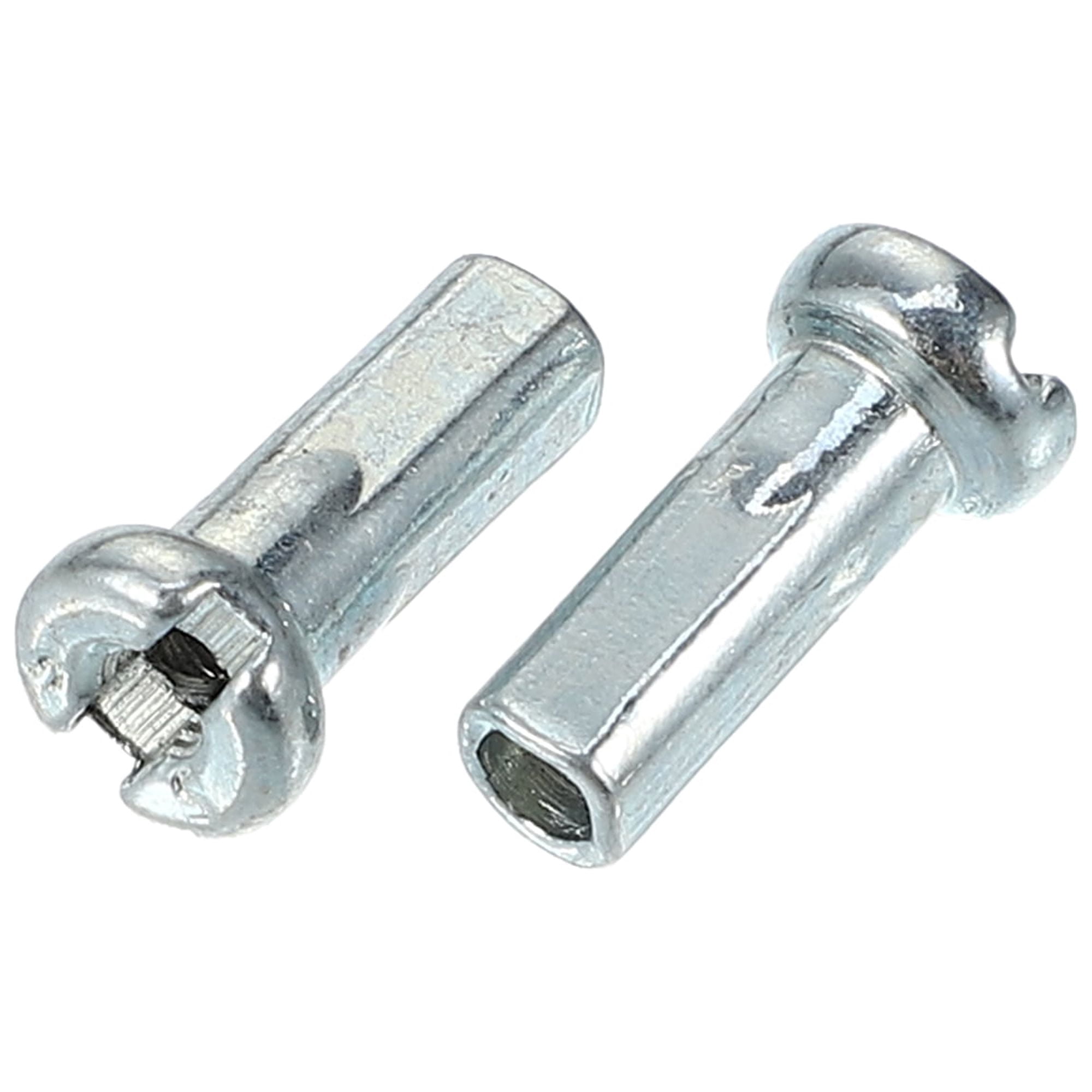 Unique Bargains 36Pcs 14G J Bend 2mm Bicycle Spokes with Nipples Steel Silver 10.47"