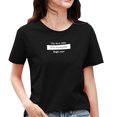 thumbnail image 1 of Gibobby Playera Manga Corta para Mujer Mujeres Casual Letras Impresión Diaria Camisas Cuello Redondo Manga Corta Camiseta Suelta Tee Tops Túnica Blusa(Negro,XL), 1 of 5