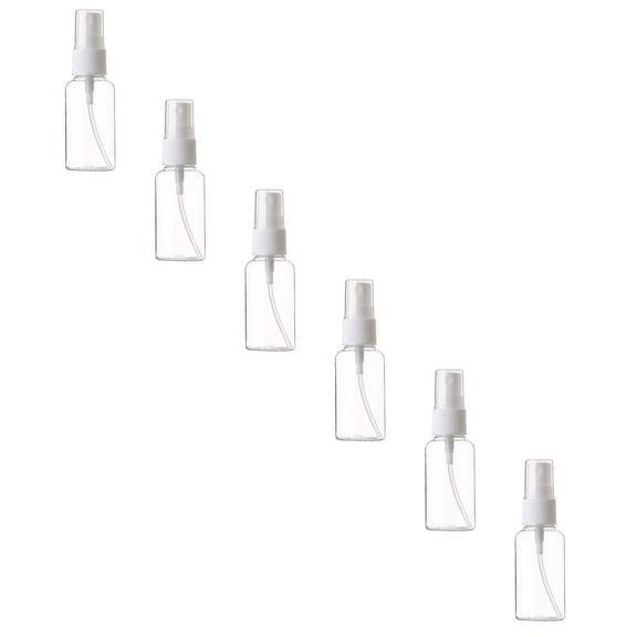 6Pcs 30ML/1OZ Spray Bottles,Empty Transparent Plastic Fine Mist Spray Bottle,Travel Size Spray Bottle for Travel,Cleaning,Gardening,Skin Care,Small Spray Bottle for Essential Oils(Clear,1.1x1.1x3.7")