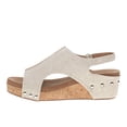 thumbnail image 3 of Corkys Womens Volta Ii Studded Slingback Wedge  Casual Shoes, 3 of 5