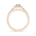 thumbnail image 2 of ANGARA Natural 0.43 Ct. Diamond Halo Engagement Ring in 14K Rose Gold for Women (Ring Size: 12), 2 of 9