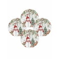 thumbnail image 7 of 15 Inch Round Placemats Set of 4, Grey Christmas Non Slip Heat Insulation PP Table Mats, Snowman Xmas Tree Elk Poinsettia Eucalyptus Washable Place Mats for Kitchen Dining Party Table Decor, 7 of 7