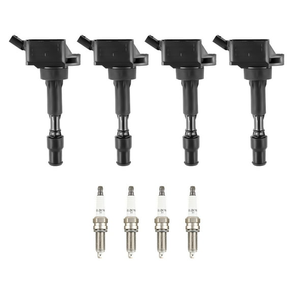maXpeedingrods Set of 4 Ignition Coil Pack and Iridium Spark Plugs Fit for Hyundai Elantra Sonata Kona Veloster 2016-2021, for Kia Forte Optima Soul 2017-2020 2.0L L4, Ignition Coil Kit Replace UF816